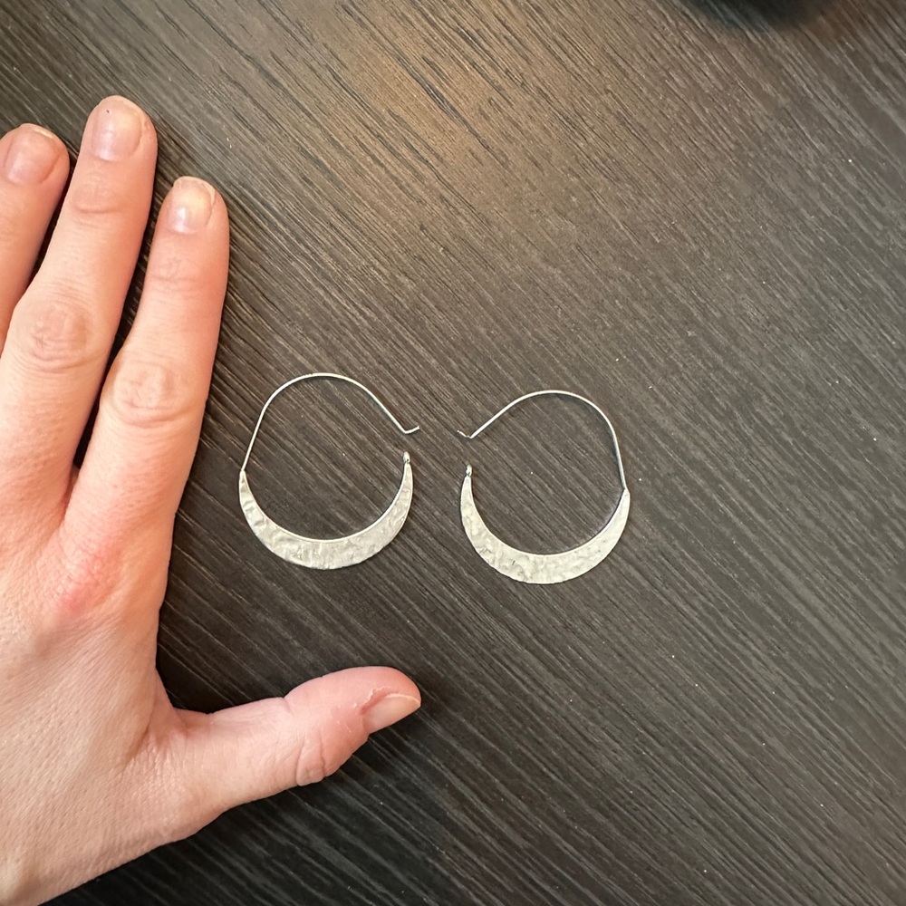 Elegant Silver Hoop Earrings